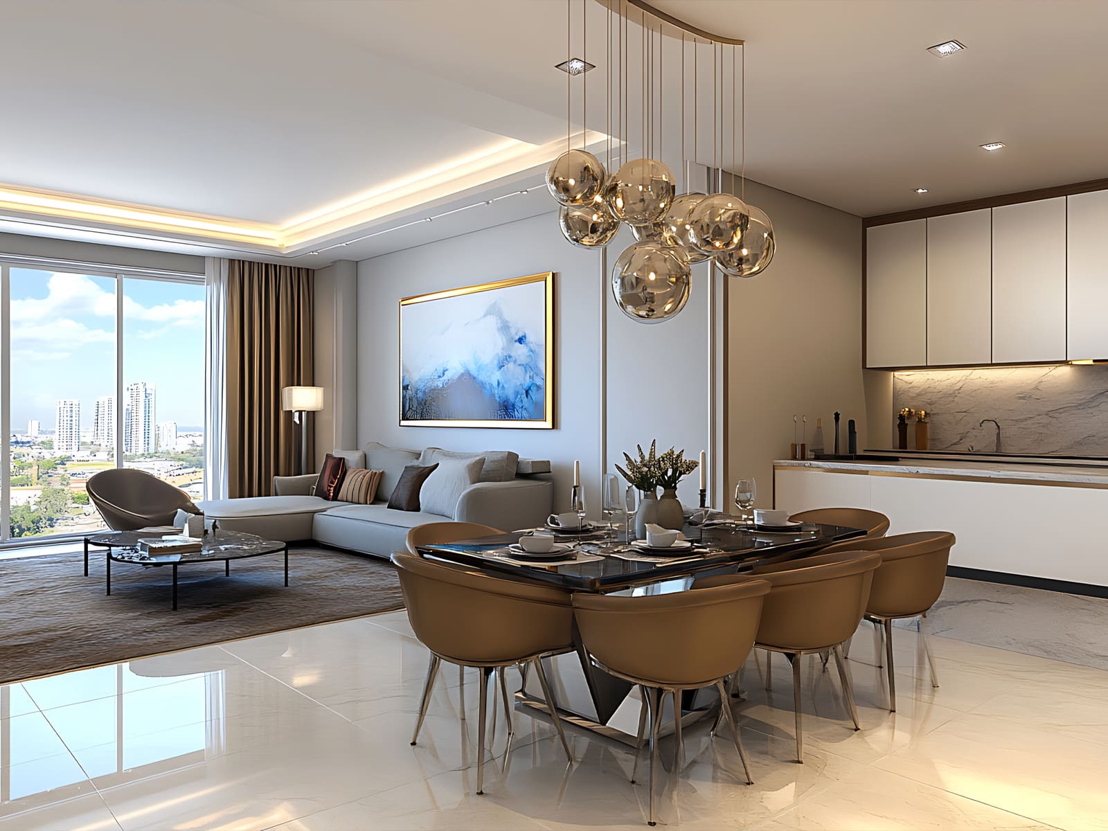 interior rumah dengan furniture custom